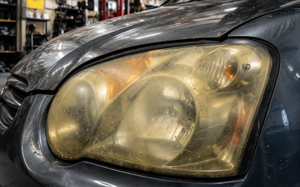 Headlight Before Restoration